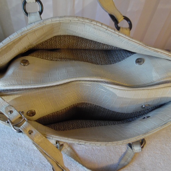 Etienne Aigner Distressed Satchel Shoulder Bag - Picture 6 of 8